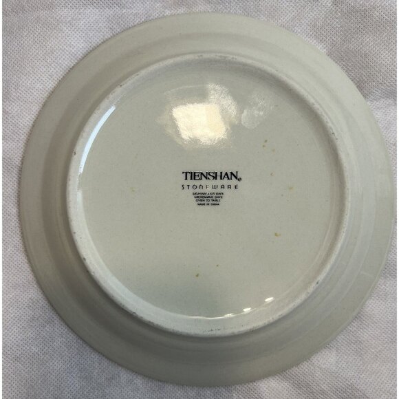 Tienshan Sangria Stoneware Salad Plates – Set of 3, 7.75", Vintage Fruit Pattern - Picture 2 of 3